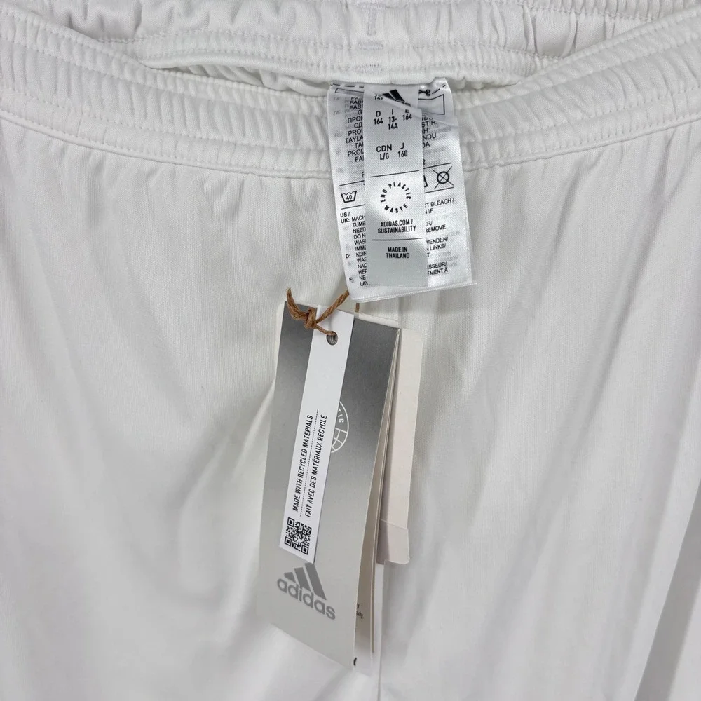 Adidas White Soccer‎ Shorts Kids Activewear Athletic Aeroready Youth